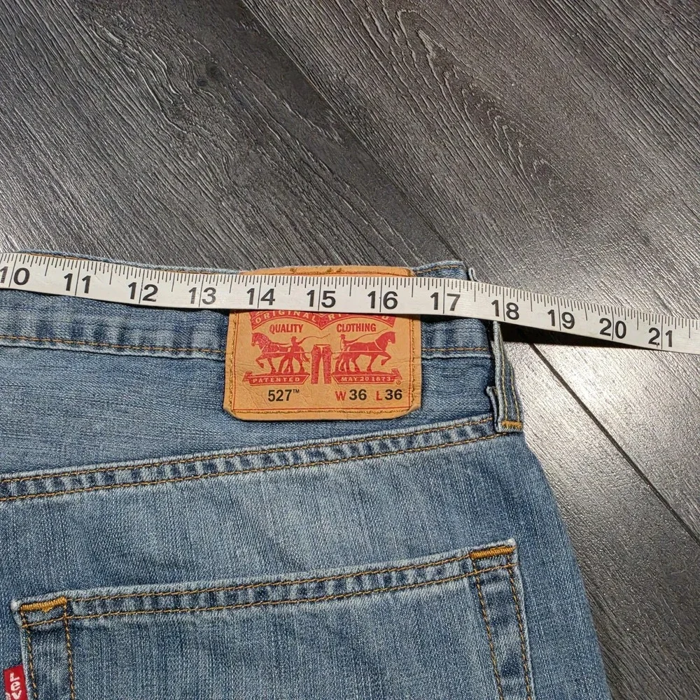 Levis 527 Jeans Mens 36x36 Blue Bootcut Denim Pants Western Cowboy Work Grunge